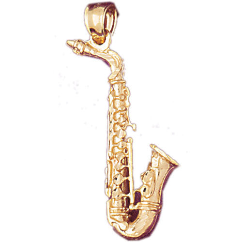 14K GOLD MUSIC CHARM - SAXOPHONE #6159