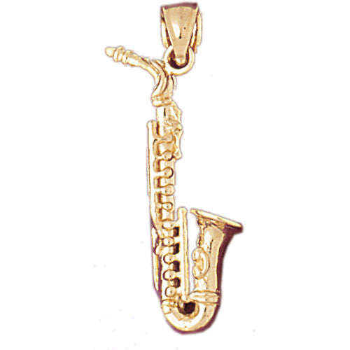 14K GOLD MUSIC CHARM - SAXOPHONE #6160