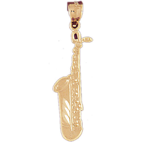 14K GOLD MUSIC CHARM - SAXOPHONE #6163