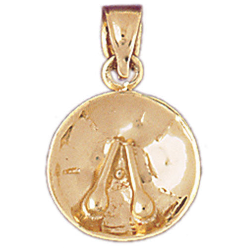 14K GOLD MUSIC CHARM - TIME BELLES #6239
