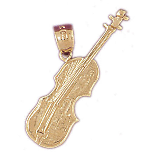 14K GOLD MUSIC CHARM - VIOLIN #6231