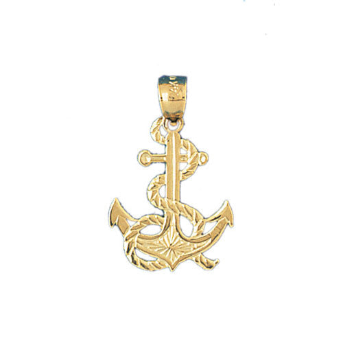 14K GOLD NAUTICAL CHARM - ANCHOR #1122
