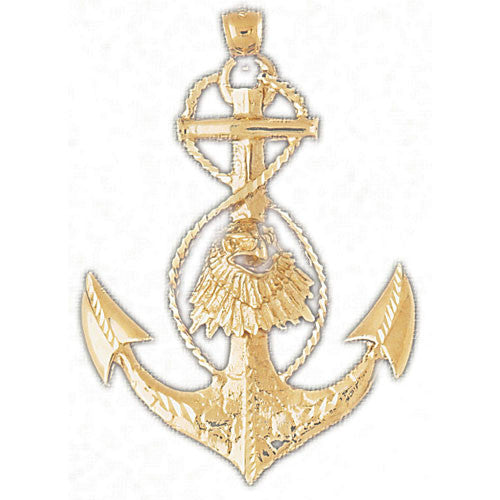 14K GOLD NAUTICAL CHARM - ANCHOR #2864