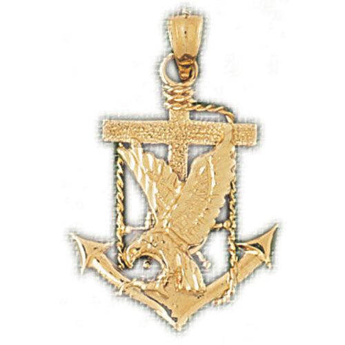 14K GOLD NAUTICAL CHARM - ANCHOR #2870
