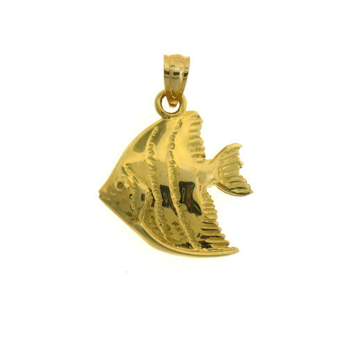 14K GOLD NAUTICAL CHARM - ANGELFISH #624