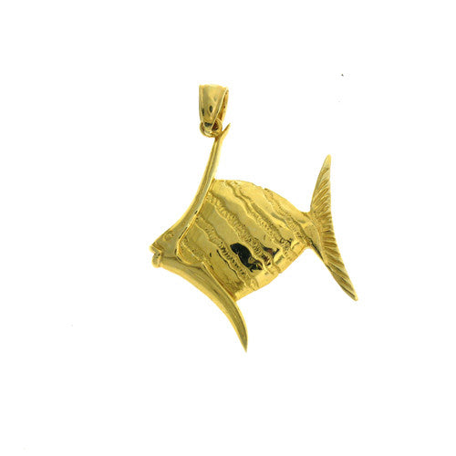 14K GOLD NAUTICAL CHARM - ANGELFISH #625