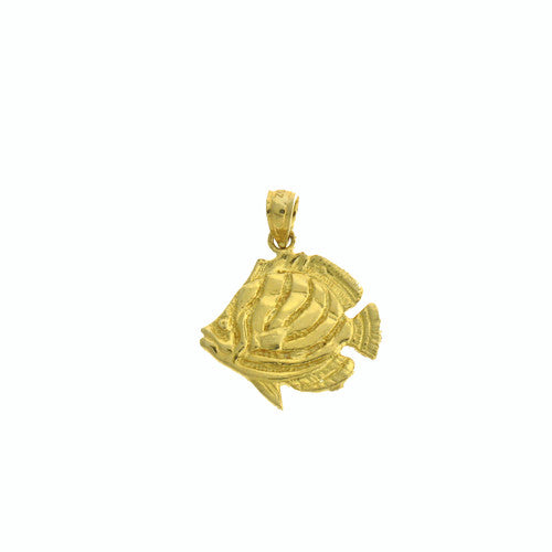 14K GOLD NAUTICAL CHARM - ANGELFISH #631