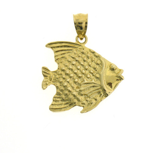 14K GOLD NAUTICAL CHARM - ANGELFISH #647