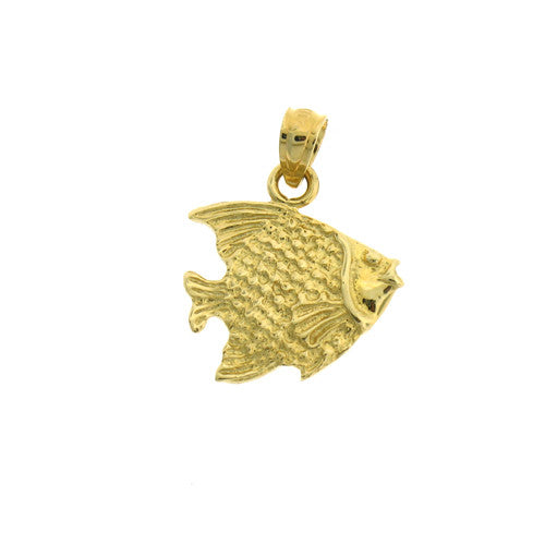 14K GOLD NAUTICAL CHARM - ANGELFISH #648