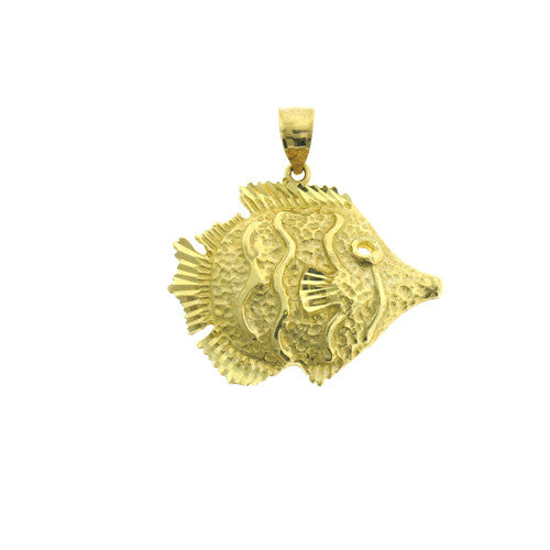 14K GOLD NAUTICAL CHARM - ANGELFISH #650