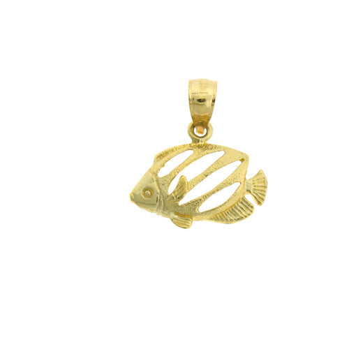 14K GOLD NAUTICAL CHARM - ANGELFISH #655