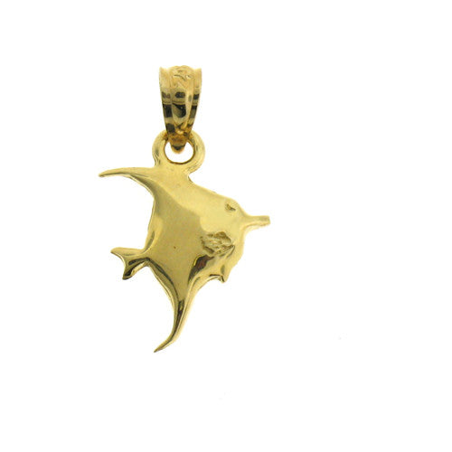 14K GOLD NAUTICAL CHARM - ANGELFISH #657