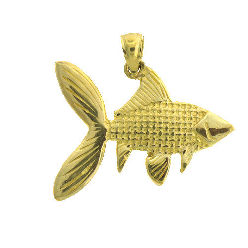14K GOLD NAUTICAL CHARM - BASS #623