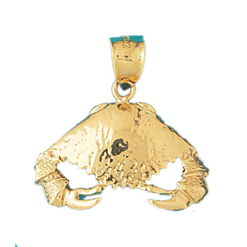 14K GOLD NAUTICAL CHARM - CRAB #762