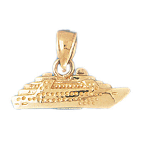 14K GOLD NAUTICAL CHARM - CRUISE SHIP #1290