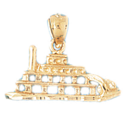 14K GOLD NAUTICAL CHARM - CRUISE SHIP #1295