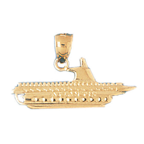 14K GOLD NAUTICAL CHARM - CRUISE SHIP #1297