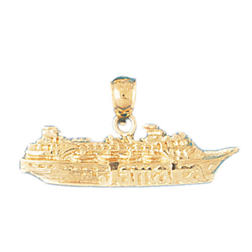14K GOLD NAUTICAL CHARM - CRUISE SHIP #1308