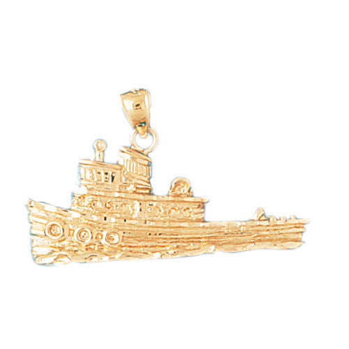 14K GOLD NAUTICAL CHARM - CRUISE SHIP #1309