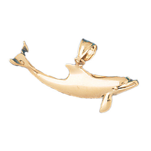 14K GOLD NAUTICAL CHARM - DOLPHIN #410