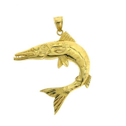 14K GOLD NAUTICAL CHARM - FISH #661