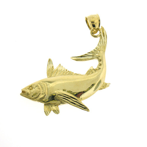 14K GOLD NAUTICAL CHARM - FISH #662