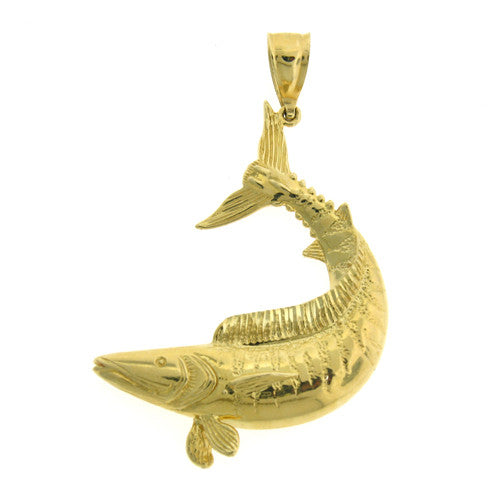 14K GOLD NAUTICAL CHARM - FISH #667