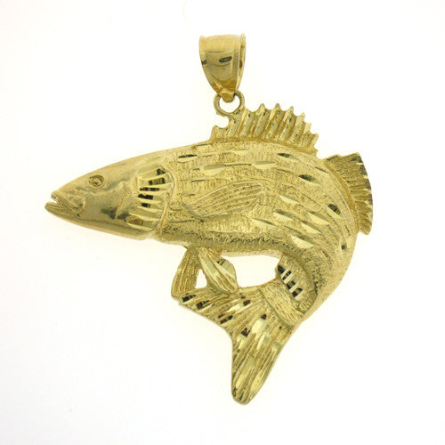 14K GOLD NAUTICAL CHARM - FISH #669