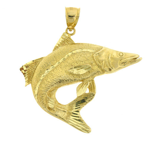 14K GOLD NAUTICAL CHARM - FISH #671
