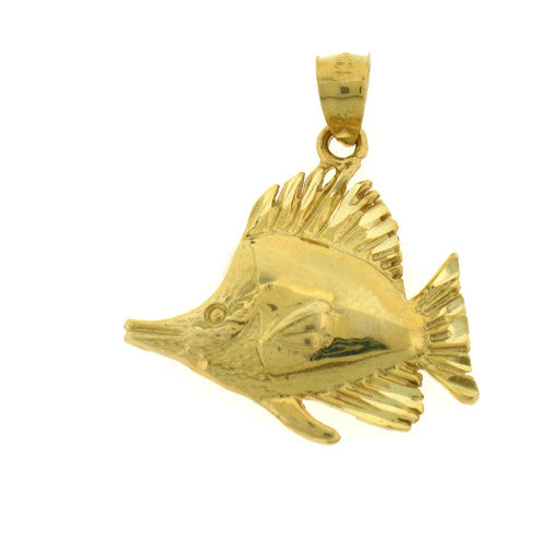 14K GOLD NAUTICAL CHARM - FISH #688