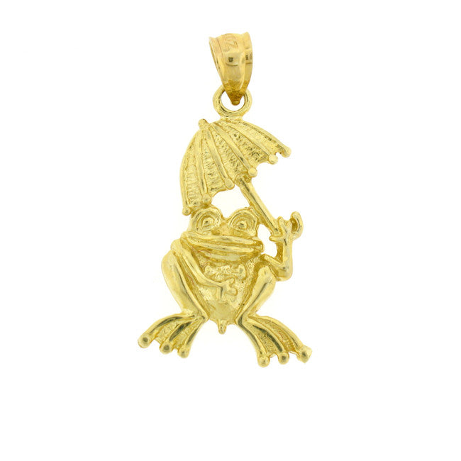 14K GOLD NAUTICAL CHARM - FROG #1054