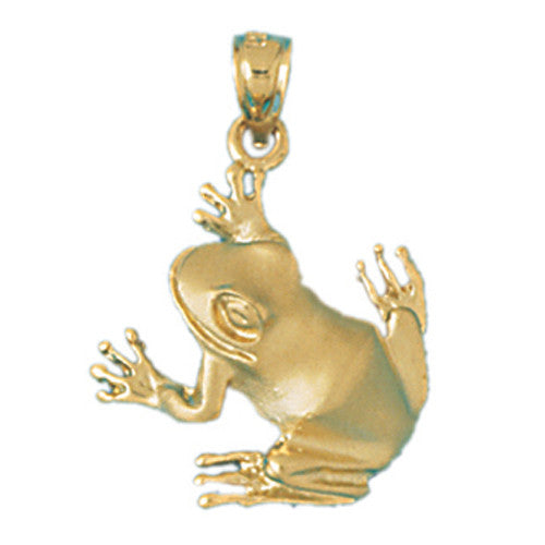14K GOLD NAUTICAL CHARM - FROG #1422