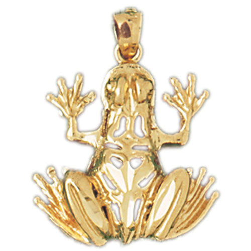 14K GOLD NAUTICAL CHARM - FROG #1568