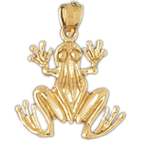 14K GOLD NAUTICAL CHARM - FROG #1569