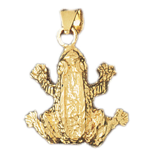 14K GOLD NAUTICAL CHARM - FROG #1570