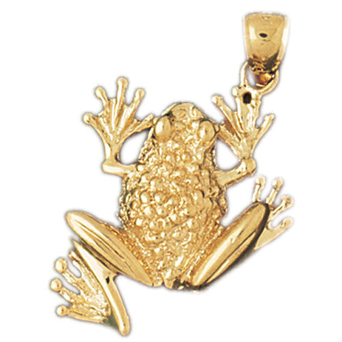 14K GOLD NAUTICAL CHARM - FROG #1572