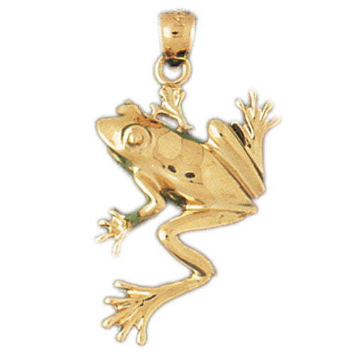 14K GOLD NAUTICAL CHARM - FROG #1574