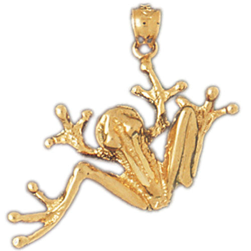 14K GOLD NAUTICAL CHARM - FROG #1575