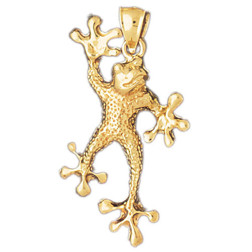 14K GOLD NAUTICAL CHARM - FROG #1576