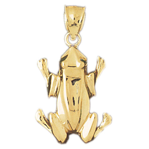 14K GOLD NAUTICAL CHARM - FROG #1577