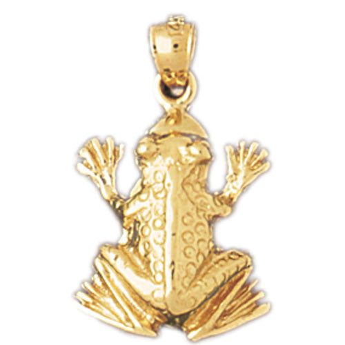 14K GOLD NAUTICAL CHARM - FROG #1578
