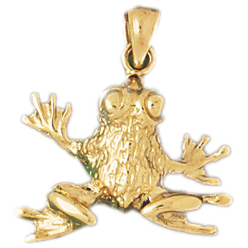 14K GOLD NAUTICAL CHARM - FROG #1580