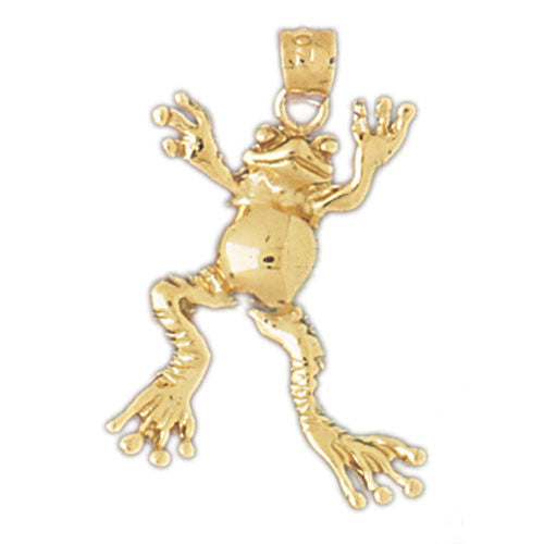 14K GOLD NAUTICAL CHARM - FROG #1581