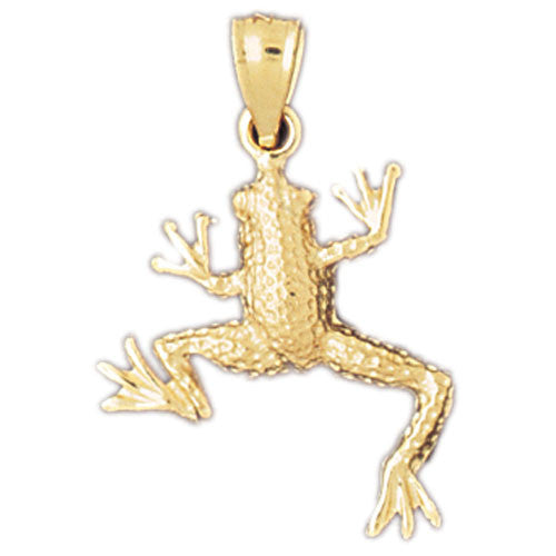 14K GOLD NAUTICAL CHARM - FROG #1582