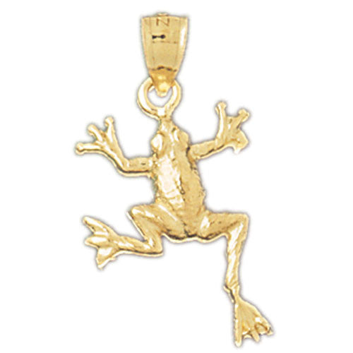 14K GOLD NAUTICAL CHARM - FROG #1585