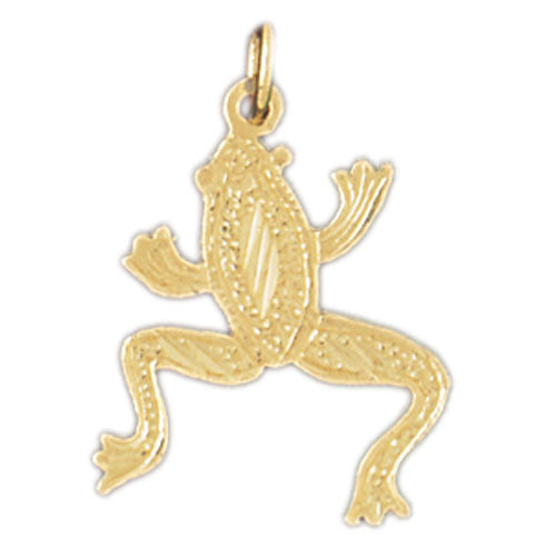 14K GOLD NAUTICAL CHARM - FROG #1586