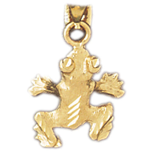 14K GOLD NAUTICAL CHARM - FROG #1589