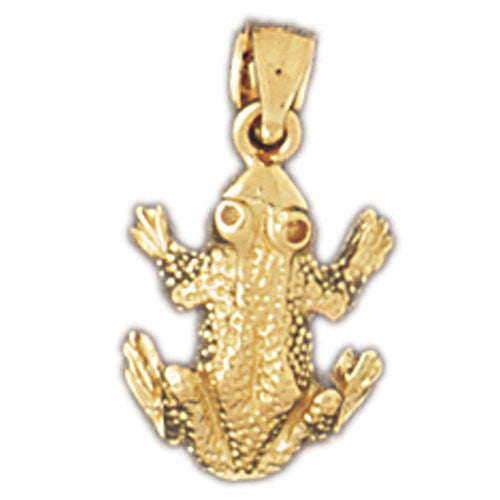 14K GOLD NAUTICAL CHARM - FROG #1591