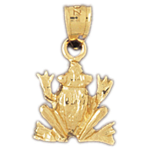 14K GOLD NAUTICAL CHARM - FROG #1592