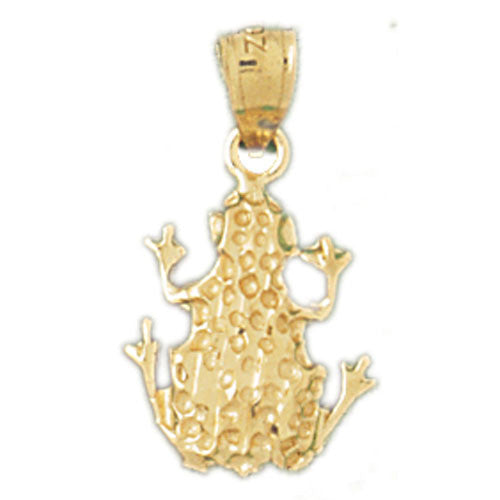 14K GOLD NAUTICAL CHARM - FROG #1593